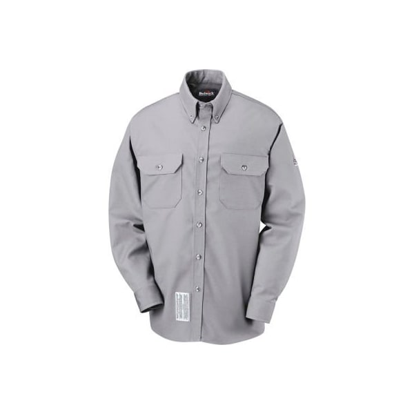 EXCEL FR ComforTouch FR Dress Uniform Shirt SLU2, Silver Gray, Size 3XL Regular